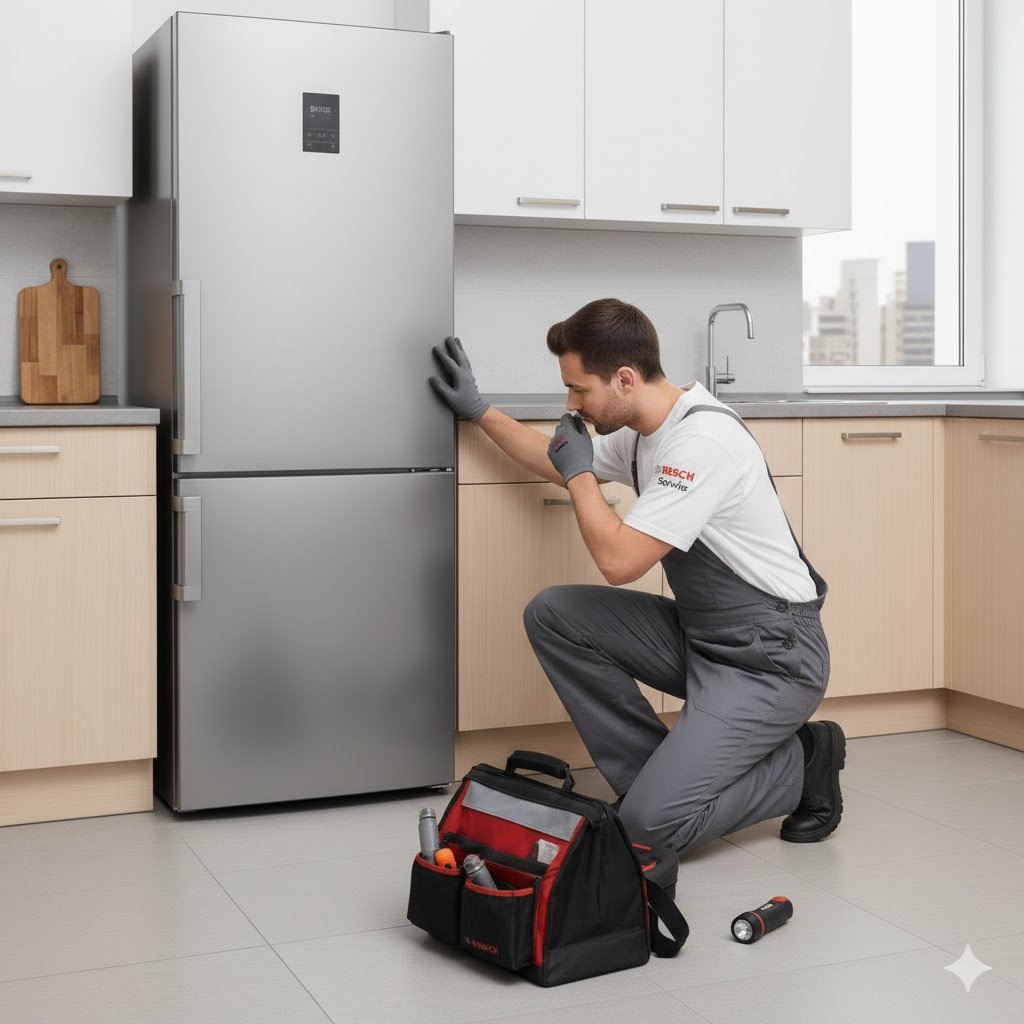 Bosch refrigerator noise problem repair Dubai
