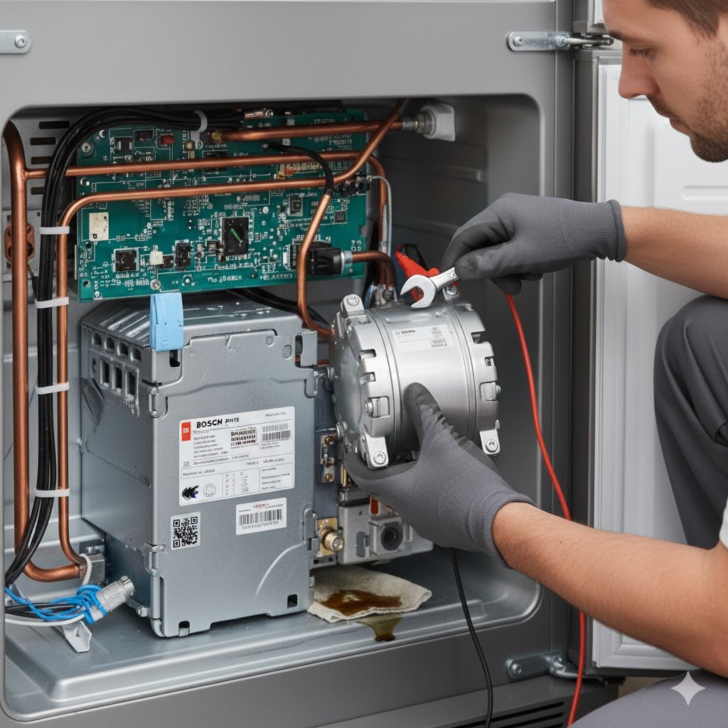 Bosch refrigerator power issue repair Dubai