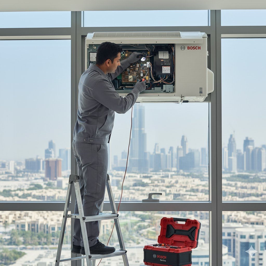 Bosch window AC repair Dubai